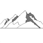 how to draw a mountain